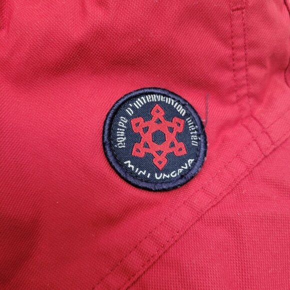 Mini Ungava Nylon Ski Pants Snow Bibs Red Size 3X Cargo Pockets Adjustable READ - Picture 6 of 14